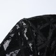 thumbnail image 3 of Miluxas Sequins Jackets Mens Shiny Blazer Party Wedding Banquet Blazer Prom Tuxedo Black, 3 of 7
