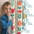 thumbnail image 3 of Blackout Kids Curtains,Pioneer Flower Floral Print Pattern Childrens Insulated Curtains Set Of 2,Bedroom Essentials,Toddler Room Decor 42"x54", 3 of 5