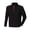 Black/Red, variant on Finden & Hales Mens 1/4 Zip Long Sleeve Piped Fleece Top