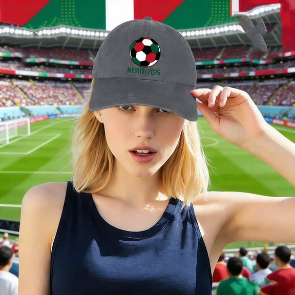 Soccer World International Hat,Adjustable Baseball Cap for Men & Women, Summer Sun Hats for Outdoor Activities & Daily Wear, World Football Supporter Gear
