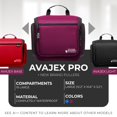 thumbnail image 2 of Organizador de artículos de tocador AvaJex, grande, impermeable, morado, de viaje, 2 of 8