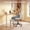 Off-White, variant on Pinmoco Upgraded Ergonomic Cloud ADHD Chair for Home Office, Cross Leg Office Chair, Criss Cross Swivel Desk Chair with Full Lumbar Support, 360° Rotating Footrest, Pink