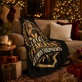 thumbnail image 3 of Proud German Shepherd Badge Emblem Artwork Loyal Fearless, Festive Pet Portrait Pattern, Warm Flannel Blanket for Cabin and Lodge, Dog Lovers Christmas Gift, Pet Lover Home Decor, 3 of 9