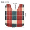thumbnail image 5 of Yayeee Bath Rug for Bathroom Floor Non Slip Rectangle Fluffy Soft Absorbent Mat, 16"x24", Vibrant Red Tartan Pattern, 5 of 7