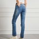 thumbnail image 5 of Gibobby Jeans mujer cintura alta Pantalones y vaqueros elásticos de talle para mujer con inserciones y bordes de colores y pantalones(Azul,CH), 5 of 5