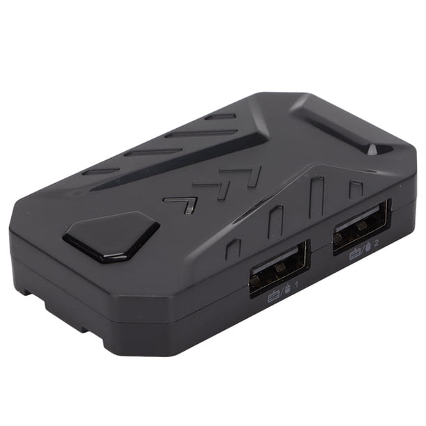 Adaptador convertidor de teclado y mouse para controlador de juegos móvil Bluetooth 4.0 con 3 puertos USB para teléfonos móviles Android e iOS