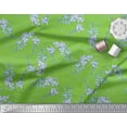 thumbnail image 2 of Soimoi Green Georgette Viscose Fabric Leaves & Orchids Floral Fabric Prints By Yard 42 Inch Wide, 2 of 3