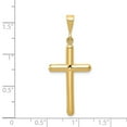 thumbnail image 3 of 14k Yellow Gold Cross Pendant Charm, 3 of 4