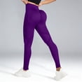 thumbnail image 2 of Women's Texture Peach Hip Lifting Yoga Pants Tight Fit Sports Without Lines, 2 of 7