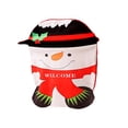 thumbnail image 1 of GROWTH TANK Decorative Christmas Chair Cover Slipcover Reusable Decor Lovely Design Backrest Snowman, 1 of 9