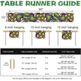 thumbnail image 3 of Mardi Gras Love Hearts Table Runner, Glitter Diamond Stripes New Orleans Carnival Kitchen Dining Table Decoration, Fleur De Lis Beads Burlap Indoor Outdoor Home Decor Party Supply 13.8 x 90 Inches, 3 of 6