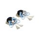 thumbnail image 2 of 2x pinzas para el cabello de estilo chino, pasador de Panda, regalo, lazo, joyería decorativa para el cabello, borla, horquillas a presión para boda, Azul Salvador Pinzas de cabello, 2 of 9