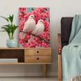 thumbnail image 5 of Cherry Blossom Romantic Dove Canvas Art, Whimsical Pink White Print, Bedroom Living Room Decor, 5 of 8
