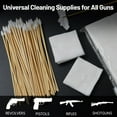thumbnail image 2 of Gun Cleaning Kit Supplies - 2"x2" Lint Free Cleaning Patches and 6" Gun Cotton Swabs, Fits Most 9mm/.30-45 Caliber Pistol & Rifle, 2 of 9