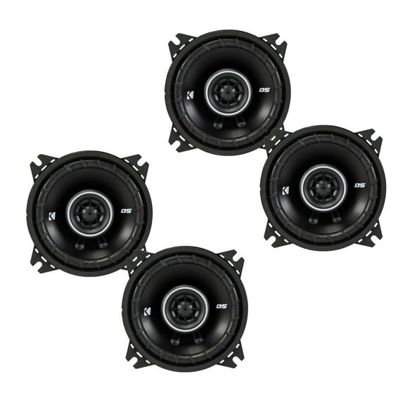 Kicker DSC40 4-Inch (100mm) Coaxial Speakers, 4-Ohm bundle