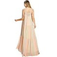 thumbnail image 3 of LOVE COLETTE Women's Boho Billowy Tent Maternity Maxi Dress (S, Orange), 3 of 5