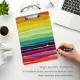 thumbnail image 2 of FMSHPON Rainbow Marble Clipboard Hardboard Wood Nursing Clip Board and Pull for Standard A4 Letter 13x9 inches, 2 of 2