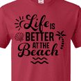 thumbnail image 4 of Inktastic Life is Better at the Beach with Sunshine Seashell and Palm Trees T-Shirt, 4 of 5