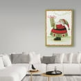 thumbnail image 3 of Trademark Fine Art 'Seasons Greetings Santa & Present' Canvas Art by Beverly Johnston, 3 of 3