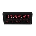 thumbnail image 1 of Reloj De Calendario Electrónico, Colgante, Silencioso, Plug And Play, Reloj De Pared Digital LED, Memoria De Apagado De 100-240 V, Pantalla Grande Luminosa Con Temperatura, 1 of 7