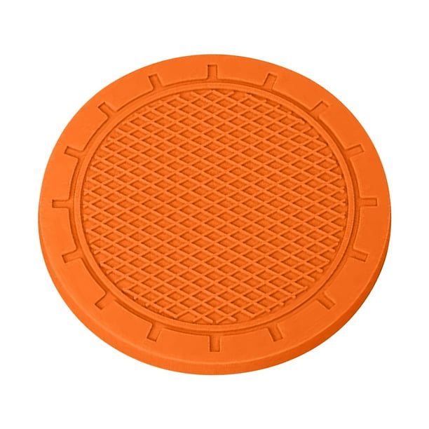 Alfombras de Caucho para Coches,2Pc Honeycomb Car Water Mat Color Sólido de Tapicera de Aislamiento Térmico,Antideslizante Car Cup Holder Mat Decor,Tapicera de Color de Agua,,