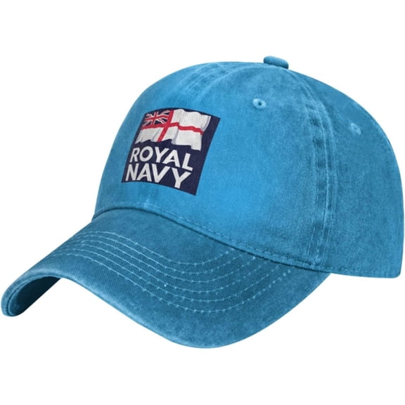 Royal Navy Denim Baseball Cap Hat Adjustable Cowboy Hat