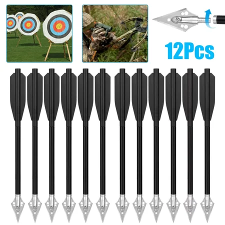 12X Crossbow Bolts 6.5 Hunting Arrow for Pistol Mini Archery Crossbow 50-80lbs