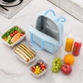 thumbnail image 5 of Lunch Bag Lunch Box for Women & Men, Insulated Lunch Box with Handle, Leakproof Reusable Lunch Tote Bags for Work/Office/Travel/Picnic(Blue), 5 of 7