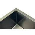thumbnail image 4 of Fini Texturé Évier de Cuisine Encastré 23 Po 16 Gauge - Bol Simple Noir en Acier Inoxydable, 4 of 6