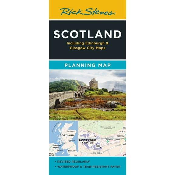 Rick Steves Rick Steves Scotland Planning Map: Including Edinburgh & Glasgow City Maps, (Paperback)