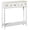 Family - White, variant on Rustic Wood Console Table with Galvanized Family Sentiment