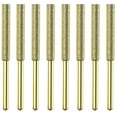 thumbnail image 1 of Generic 8-Piece Titanium-Coated Chainsaw Sharpening Wheels, 4MM Diameter, High-Durability for Electric Saw Sharpeners, Gold Finish, Various Sizes Included., 1 of 6