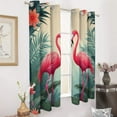 thumbnail image 3 of Flamingo Love in Paradise-3 Luxury Window Curtains Blinds for Living Room Kids Bedroom Bathroom Kicthen Door Home Decor 2 Panels, 3 of 6