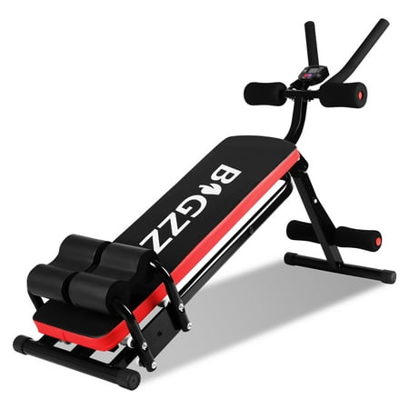 Bigzzia Ab Core Workout Machine Folding Abdominal Trainer Bench Equipment for Home Gym Exercise Fitness