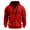 Red, variant on Men's Hoodies Pullover Big and Tall Camo Leisure Pullover Return Ancients Printed Sports Hooded Sweatshirts