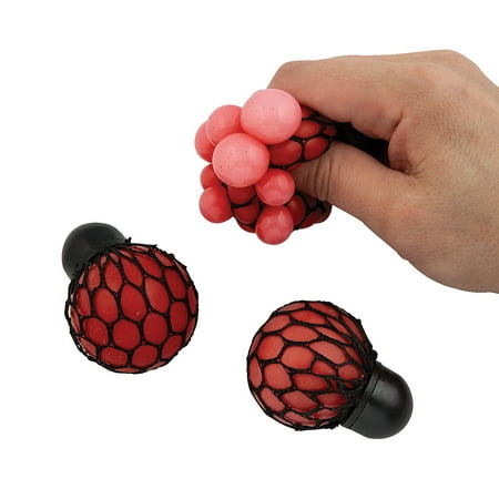 Mini Mesh-Covered Valentine Stress Balls - 24 pieces