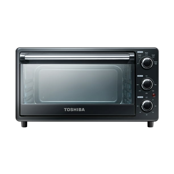Woestijn intern zelf Toshiba Mechanical Convection Oven, 6-Slice, 4 Settings, 1500 Watts, Black  - Walmart.com