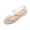White, variant on pwidon Women's Mary Jane Jelly Wedge Sandals Waterproof Closed Toe Slip On Pearl Decor Hollow Out Summer Beach Shoes Navy 5.5