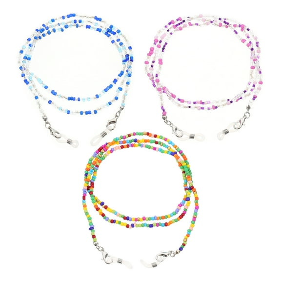 ifundom 3 Pcs Women Spectacle Chains Colorful Glasses String Women Eyeglasses Lanyard