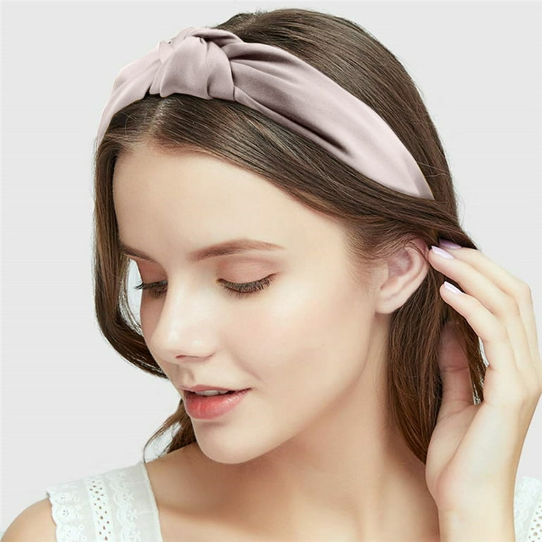 Sirene knotted satin headband Satin Tail Knot Headband Multi-style Hairband for Women - Etsy main image 2