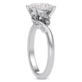 thumbnail image 3 of Spot Jewel Pave Set Vine Engagement Ring - 2.3 Ct Radiant Cut Lab Created Diamond Solitaire Design in 14K White Gold Plated - Wedding Jewelry for Diamond Lovers - Classic Solitaire Ring, 3 of 3