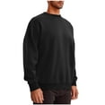 thumbnail image 7 of Jalioing Men's Pullover Shirts Solid Color Basic Long Sleeve Sweatshirts Casual Loose Crew Neck Spring Tees Tops, 7 of 7