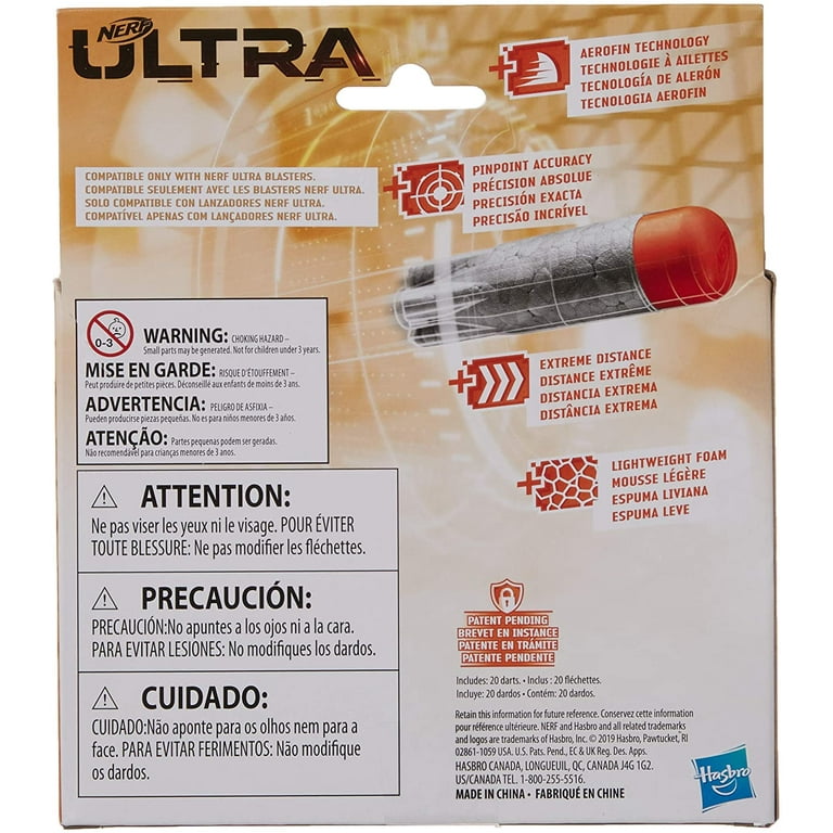 Nerf Ultra One 20 Dart Refill Pack Toys Ages 8
