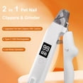 thumbnail image 4 of 2-in-1 Pet Nail Clippers & Paw Hair Trimmer Set (with LED Light) — Rechargeable, Waterproof Pet Paw Groomer — Grooming Clippers for Small, Medium, and Large Dogs & Cats — Universal for Cats & Dogs: L, 4 of 7
