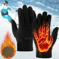 thumbnail image 3 of Skymirror 1 Pair Winter Polar Fleece Gloves Men Women Warm Outdoor Cycling Driving Gloves Windproof Non-Slip Soft Thickened Gloves, 3 of 7