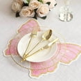 Efavormart 10 Pack Pink Gold Glitter Butterfly Cardboard Paper ...