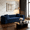 Blue, variant on 3-Seater Boneless Sofa, No Assembly Needed, Compact Corduroy Couch with Sponge & Spring Support, Modern Cloud Sofa for Small Living Room Apartment Office, Green