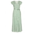 thumbnail image 4 of LASCANA Women's Flutter Sleeve Maxi Dress Bow, 4 of 5