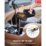 Fanttik Fold V10 APEX Pivot Cordless Car Vacuum, 17000Pa Handheld Vacuum Suction Power, Smart LED Display, Portable for Car Home Pet, Deluxe with Flexible Hose, Pet Brush