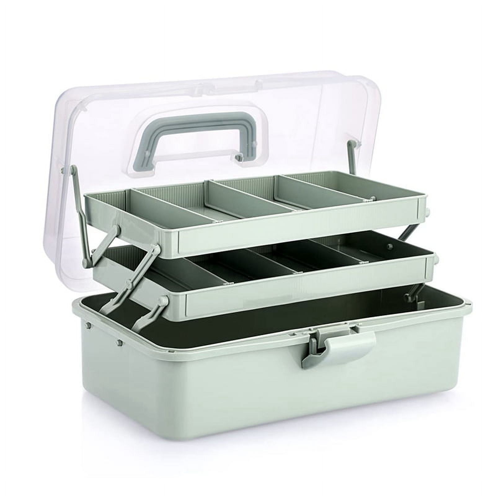 craft tackle box walmart Glitter Purple 3 Layer Storage Box, Purple Organizer A new fast dial latch for secure closure and an integrated storage space for stowing Tuff Tainer utility boxes nearly doubles the tackle volume capacity of traditional tray boxes despite sharing nearly identical industry standard exterior dimensions. Art Craft Tackle Box, 3-Layer